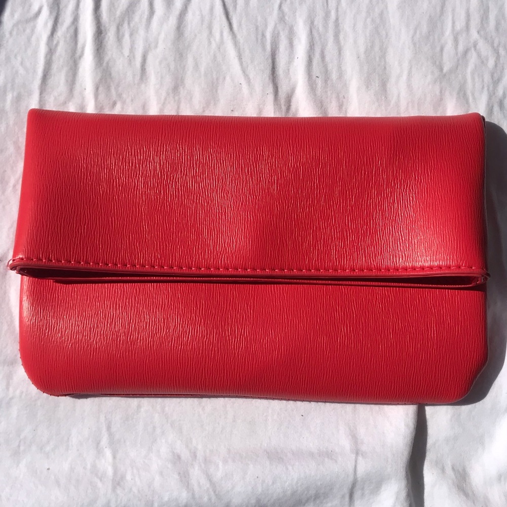 Neiman Marcus faux leather clutch